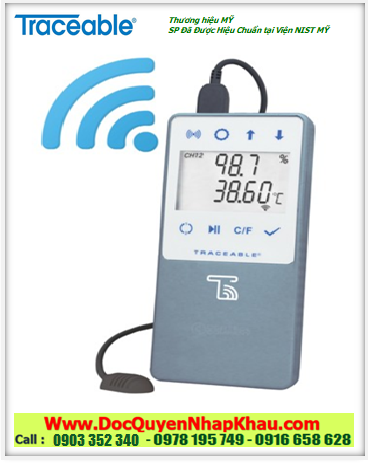 Ẩm kế HYGROMETER đo 0.0 đến 100%RH, 6521 TraceableLIVE® Ambient Datalogging Hygrometer
